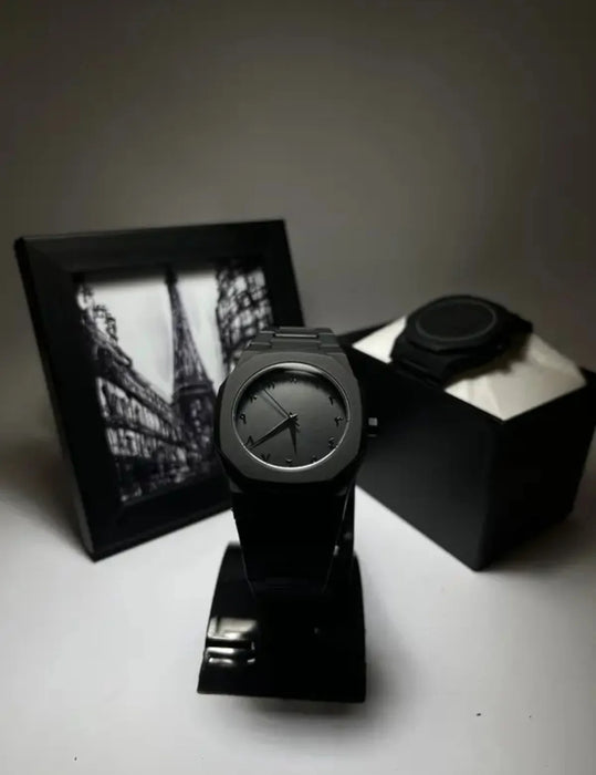 Full BLACK AURA Quartz Watch