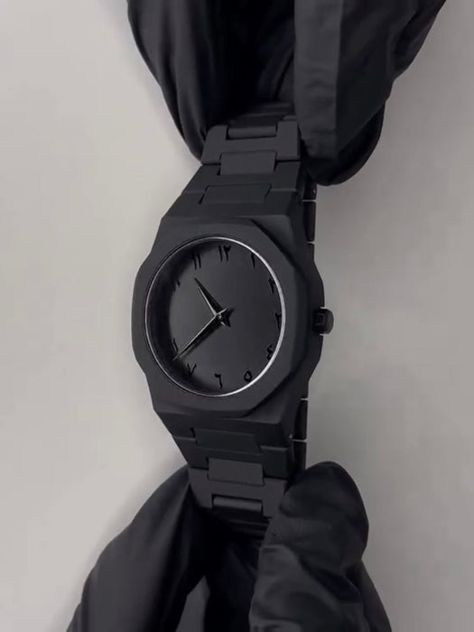 Full BLACK AURA Quartz Watch