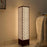Deep Laser Cut Wooden Side Table Lamp For Bedroom